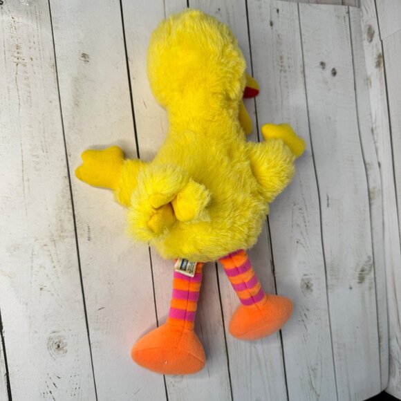 Vintage 1986 Playskool Sesame Street Big Bird 13" Plush Toy Made in Korea Muppet - Picture 9 of 12